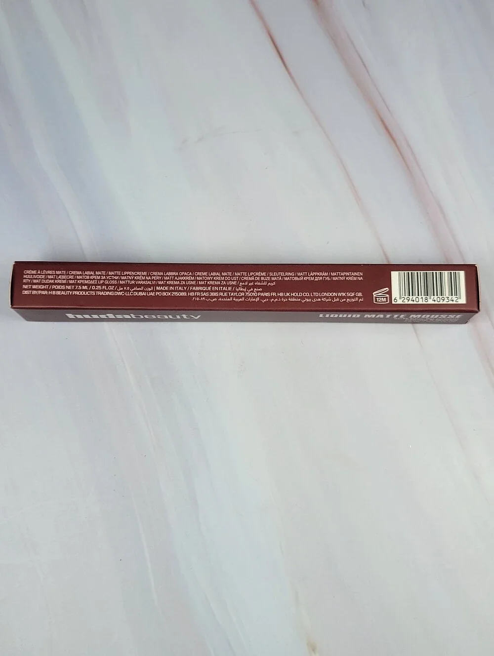 Huda Beauty Liquid Matte Mousse Soft Blur Lip Cream in Berry Brown BNIB